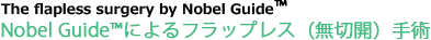 NobelGuide™によるフラップレス(無切開)手術